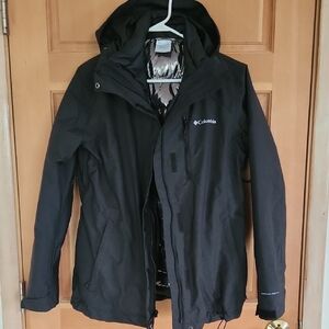 Columbia Black Hooded Jacket